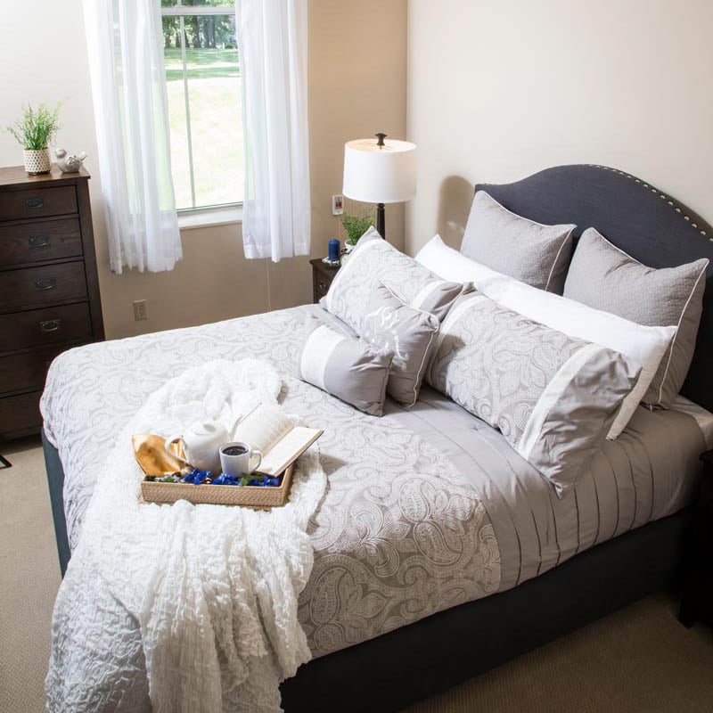 beautifully appointed bedroom at 10 wilmington place