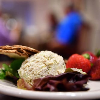 A delicious plate of food prepared in the 10 Wilmington Place kitchen