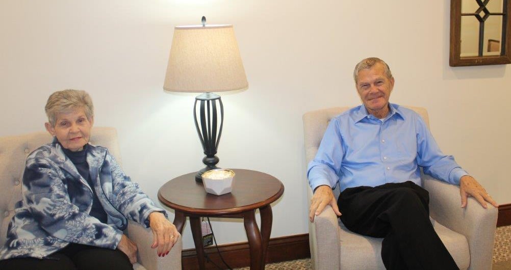 George and Pat love the 10 Wilmington Place Senior Living Community